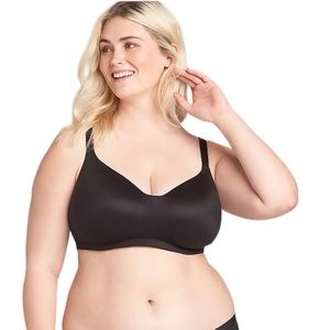 Cacique Women's Simply Wire Free‎ Full Coverage Bra Black Size 44DDD